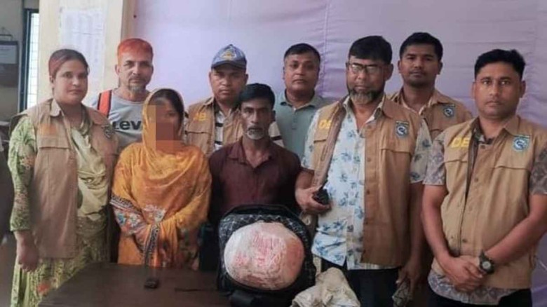 রংপুরের গংগাচড়ায় গাঁজাসহ স্বামী-স্ত্রী গ্রেফতার