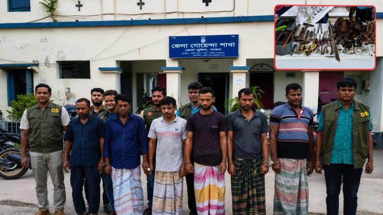 পাবনায় ট্রান্সফরমার চুরি: ১৫ দিনের মাথায় আন্তঃজেলা চোরচক্রের ৬ সদস্য গ্রেপ্তার, উদ্ধার যন্ত্রাংশ