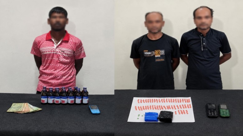 রংপুর ও নীলফামারীতে র‍্যাবের পৃথক অভিযান: ইয়াবা ও এস্কাফসহ গ্রেপ্তার ৩ মাদক ব্যবসায়ী
